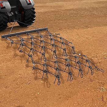 Amazon.com : VEVOR Drag Harrow, 4 ft x 5.6 ft Durable Chain